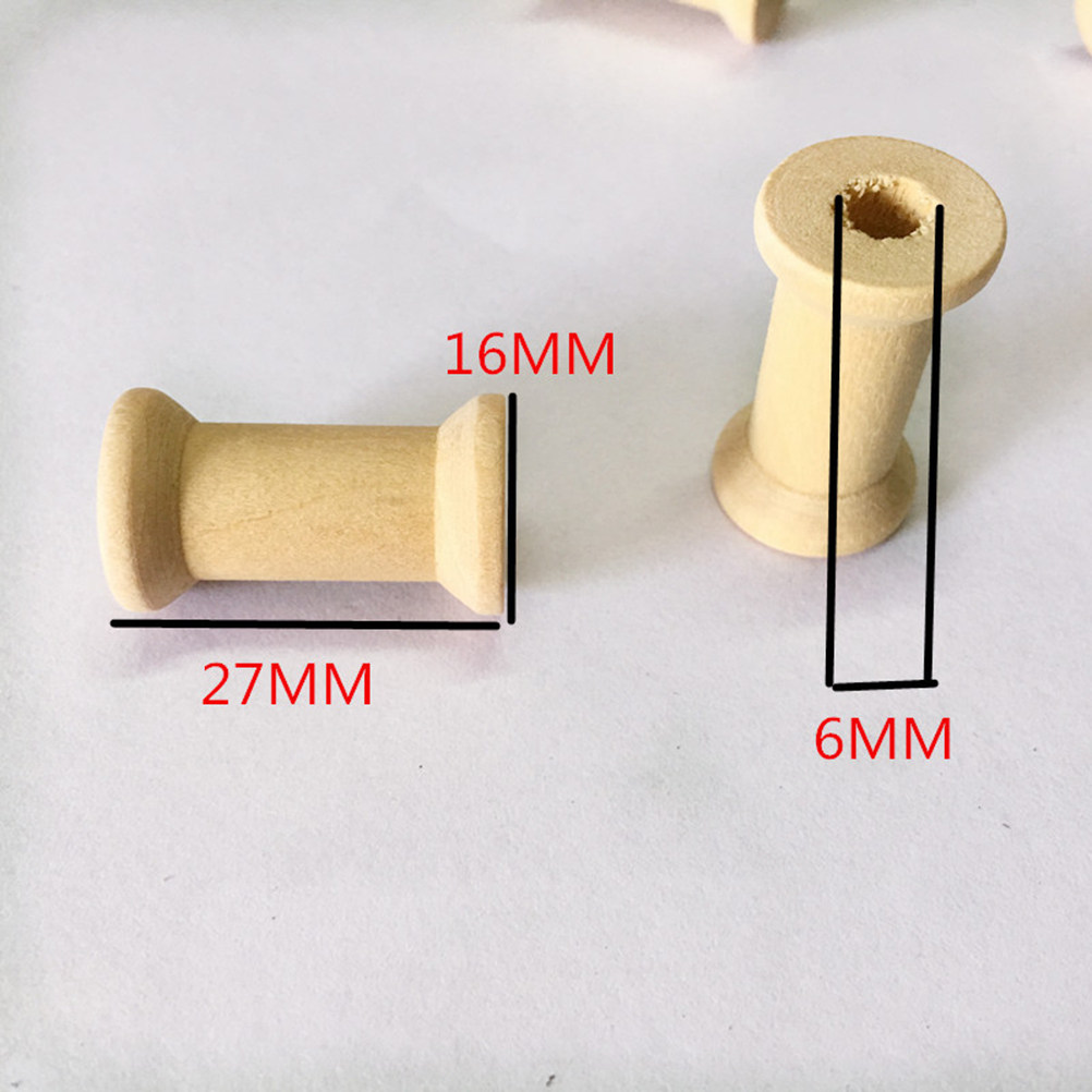 Embroidery Craft - 60 stuks naaiklossen van natuurlijk hout,