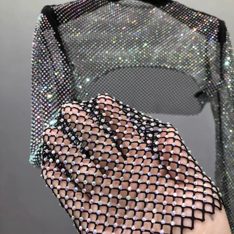 Crystal Mesh Fabric - 50x120 cm Naaien Steentjes Mesh Lint