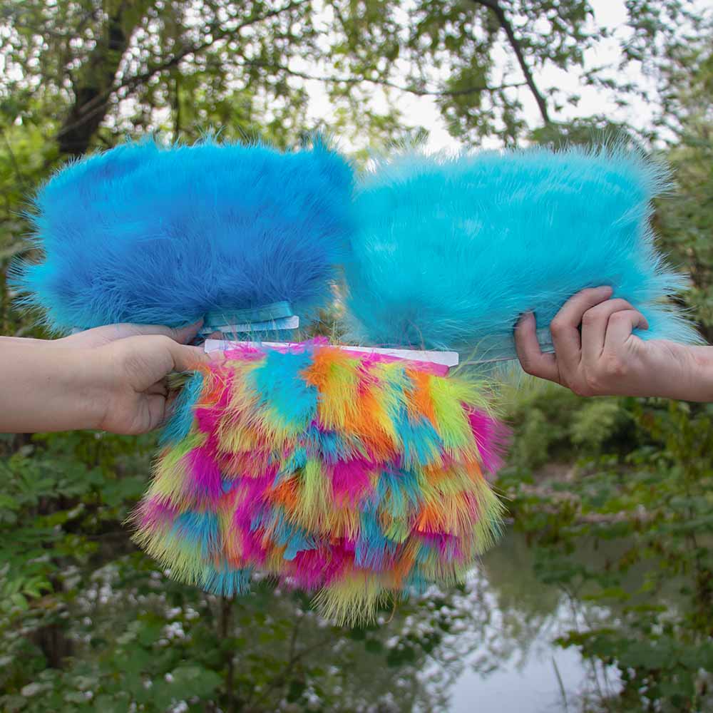 Feather Trim Marabou - 1 meter/lot kalkoen marabouveren op tape