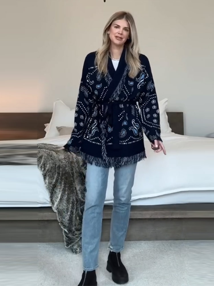 Tassel Fringe Trim - 2026 Herfst Winter Elegante Print Kwastje