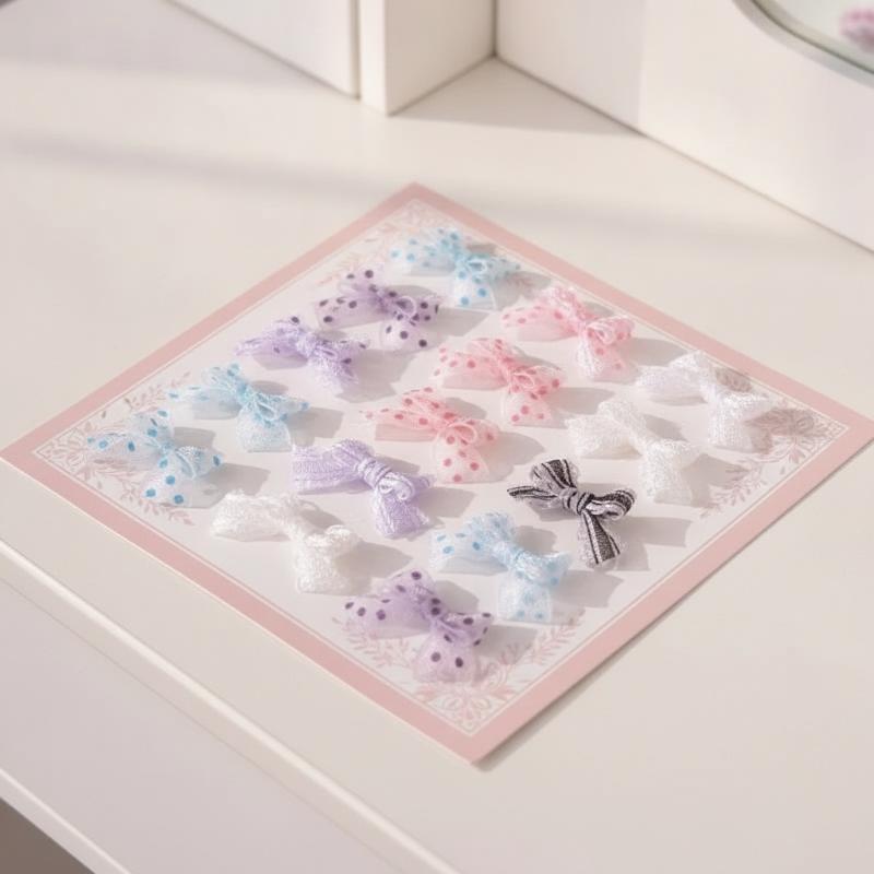 Kleine stippenvormige strikjes - Embellishments For Scrapbooking recensie en prijs
