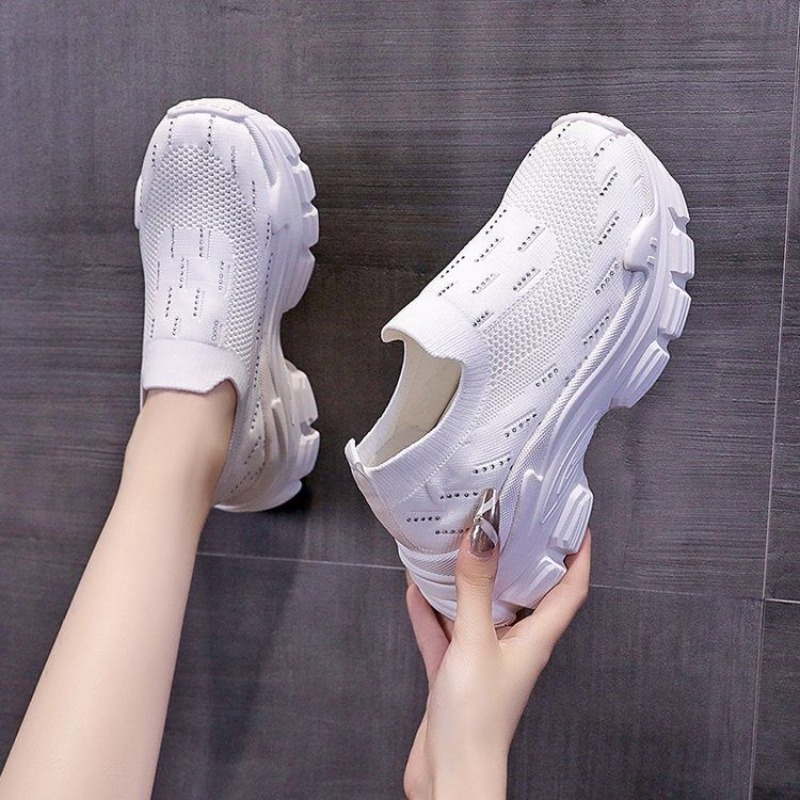 Vrouwen Platform Dikke Zool Sp - Crystal Mesh Fabric recensie en prijs