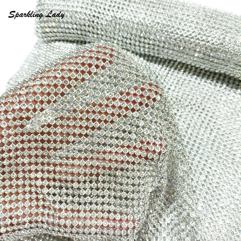 3MM Mode Metaal Strass Stoffen - Crystal Mesh Fabric recensie en prijs
