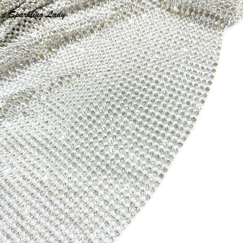3MM Mode Metaal Strass Stoffen - Crystal Mesh Fabric recensie en prijs