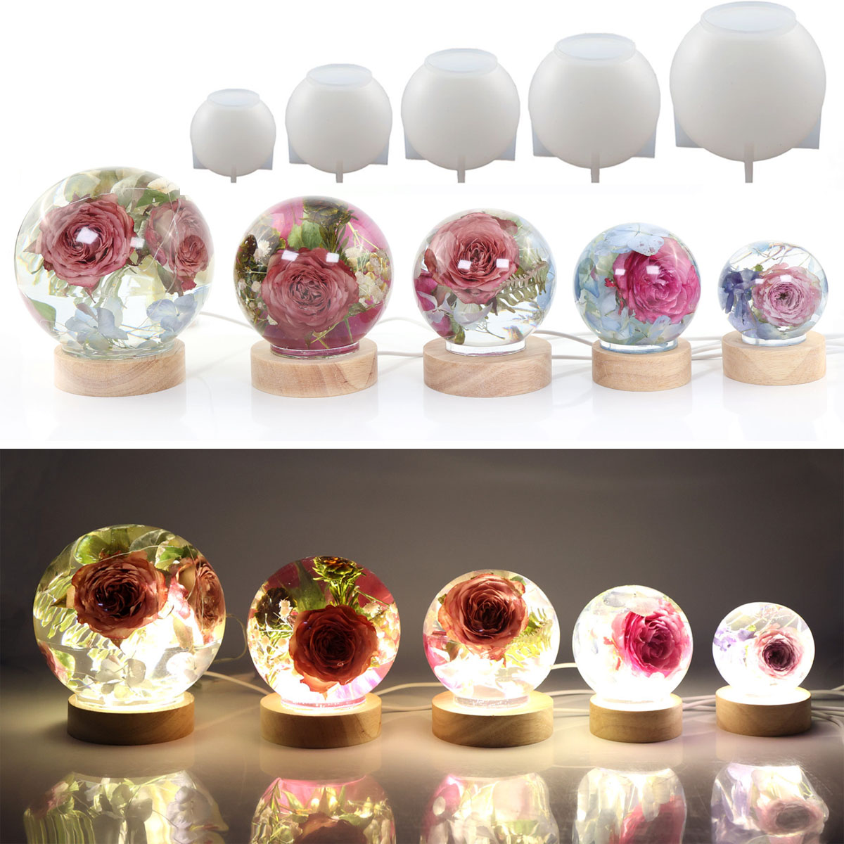 65-120mm bol bal siliconen mal - Embellishment Crafts recensie en prijs
