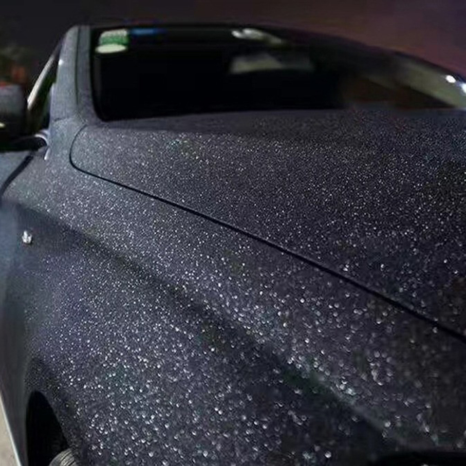 Premium Matte Zwarte Glitter V - Glitter Vinyl Roll recensie en prijs
