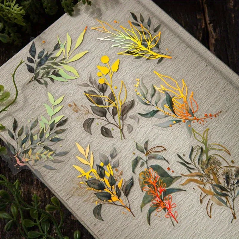 Vintage botanische stickerflak - Embellishments For Scrapbooking recensie en prijs