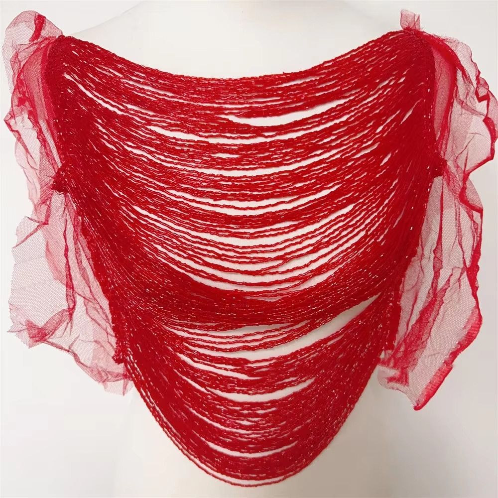 Exquise meerlaagse kwastapplic - Beaded Trim Fringe recensie en prijs