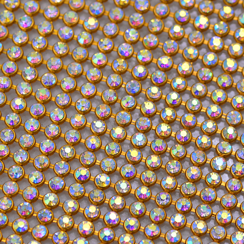 JUNAO 45*120 cm Kristal AB Gla - Hotfix Rhinestone Sheet recensie en prijs