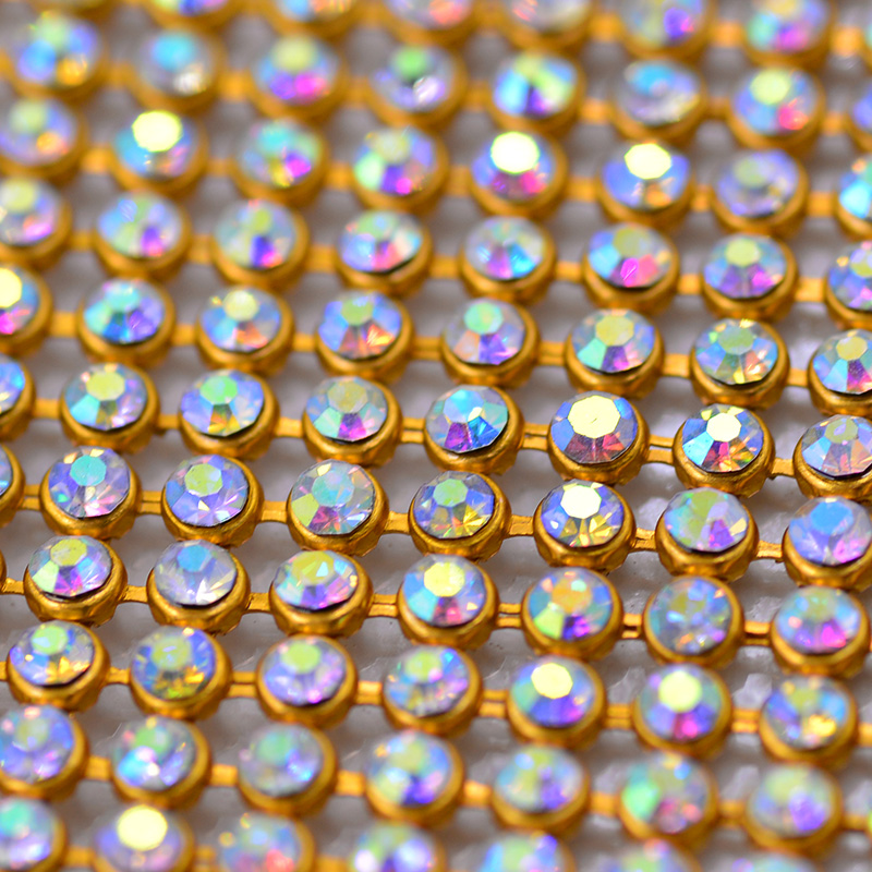 JUNAO 45*120 cm Kristal AB Gla - Hotfix Rhinestone Sheet recensie en prijs