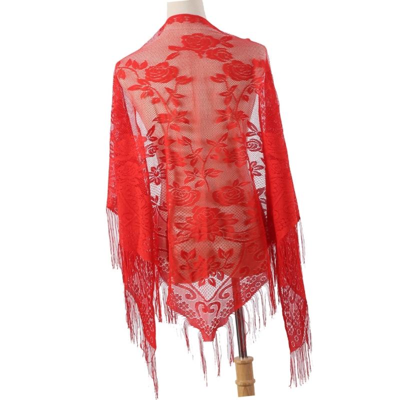 652F Stijlvolle kanten sjaal m - Tassel Fringe Trim recensie en prijs
