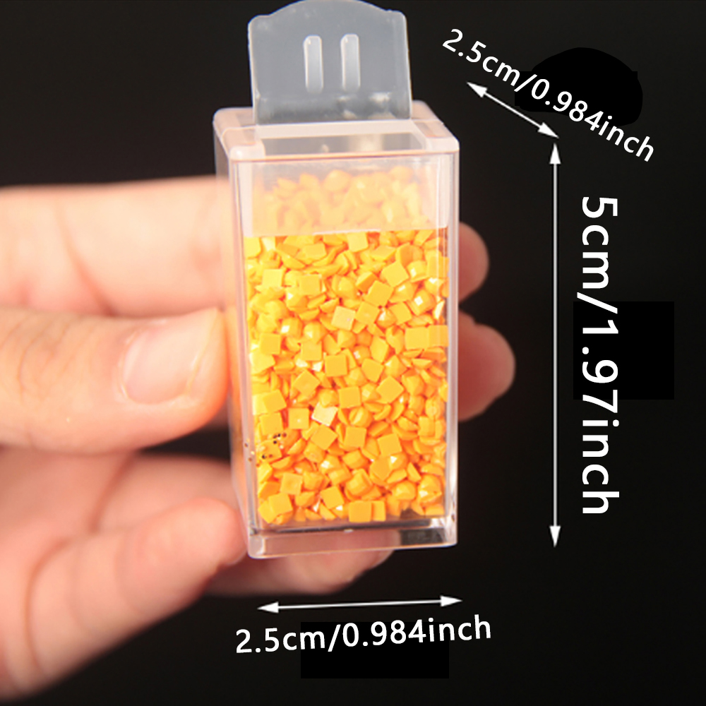 Vierkante plastic opbergdoos v - Embroidery Embellishments recensie en prijs