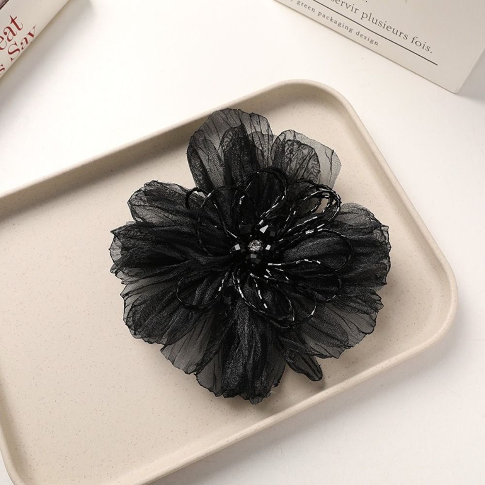 Organza Bloemenpatch met krale - Crystal Mesh Fabric recensie en prijs