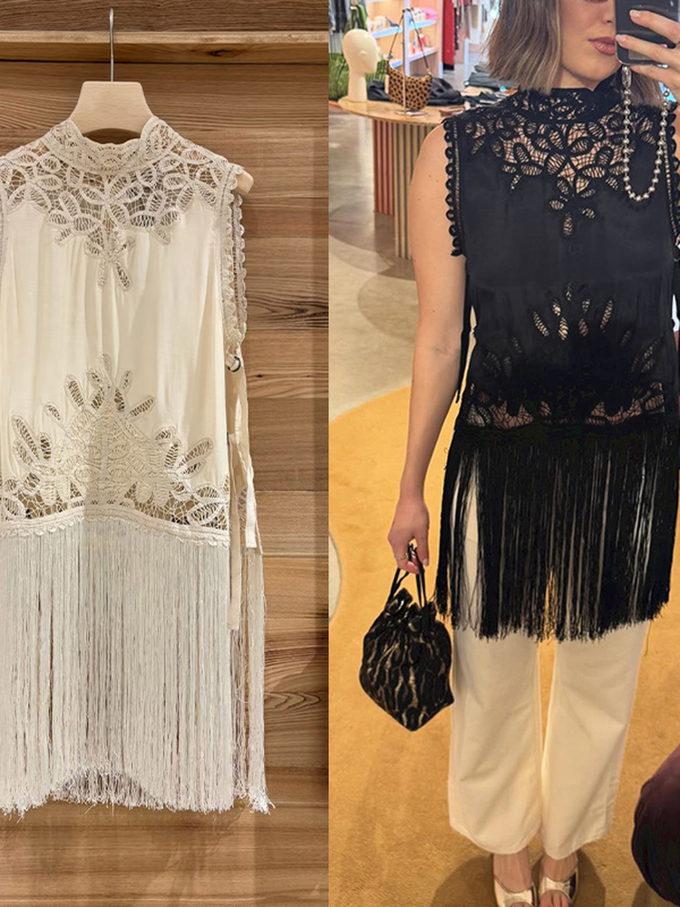 Franse stijl knooploze, uitgeh - Tassel Fringe Trim recensie en prijs